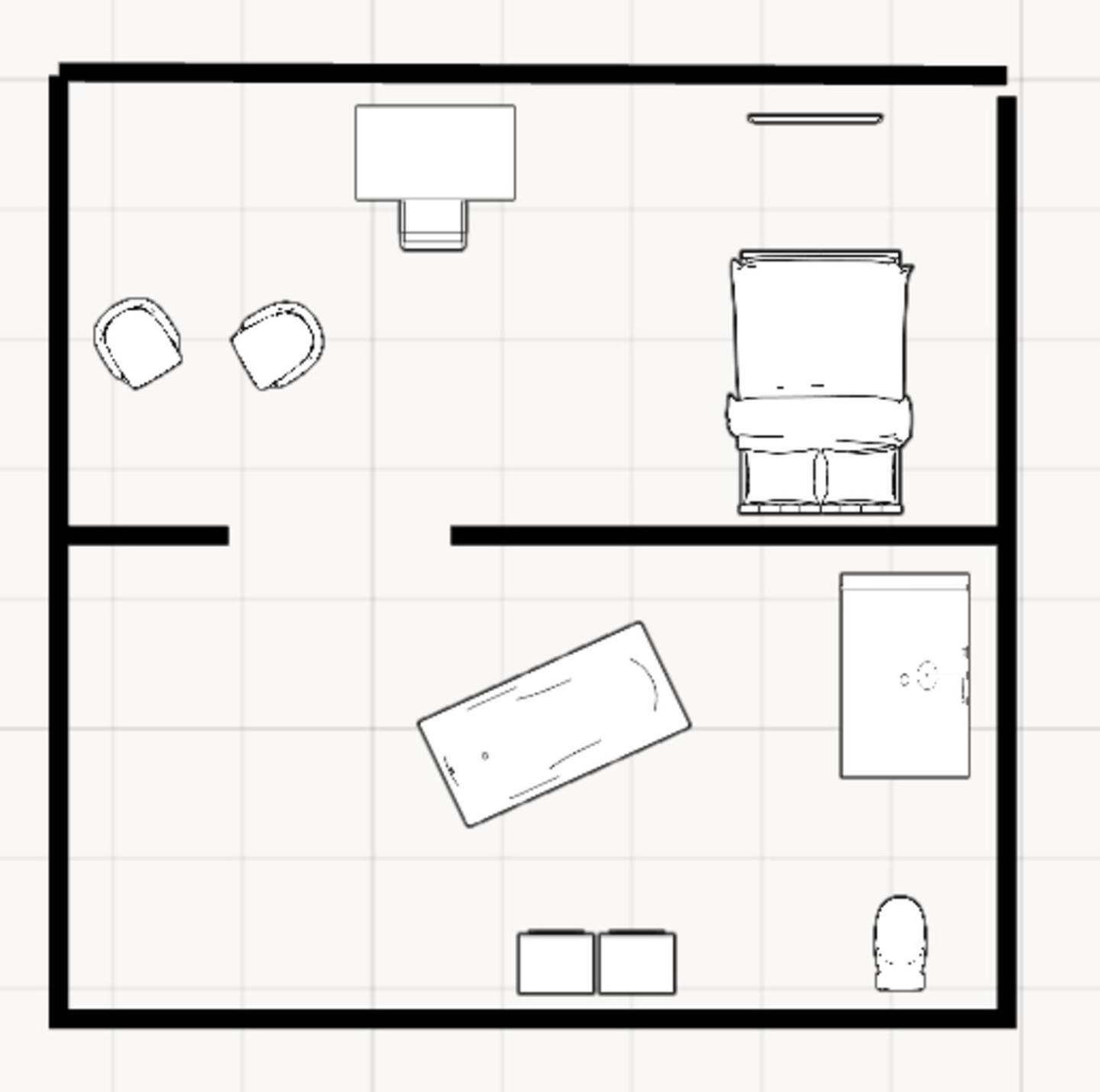 Apartment With Bath Center *